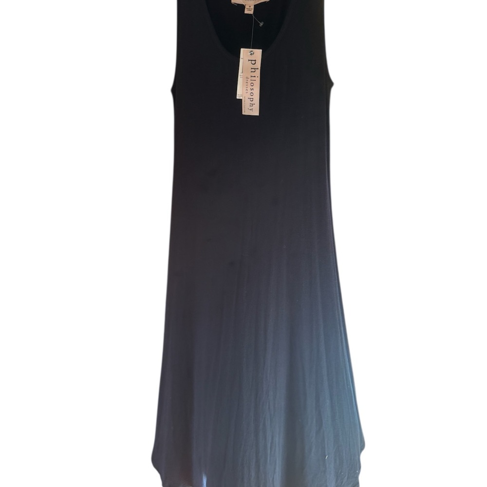 Philosophy Black Sleeveless Midi Sundress – Size Medium